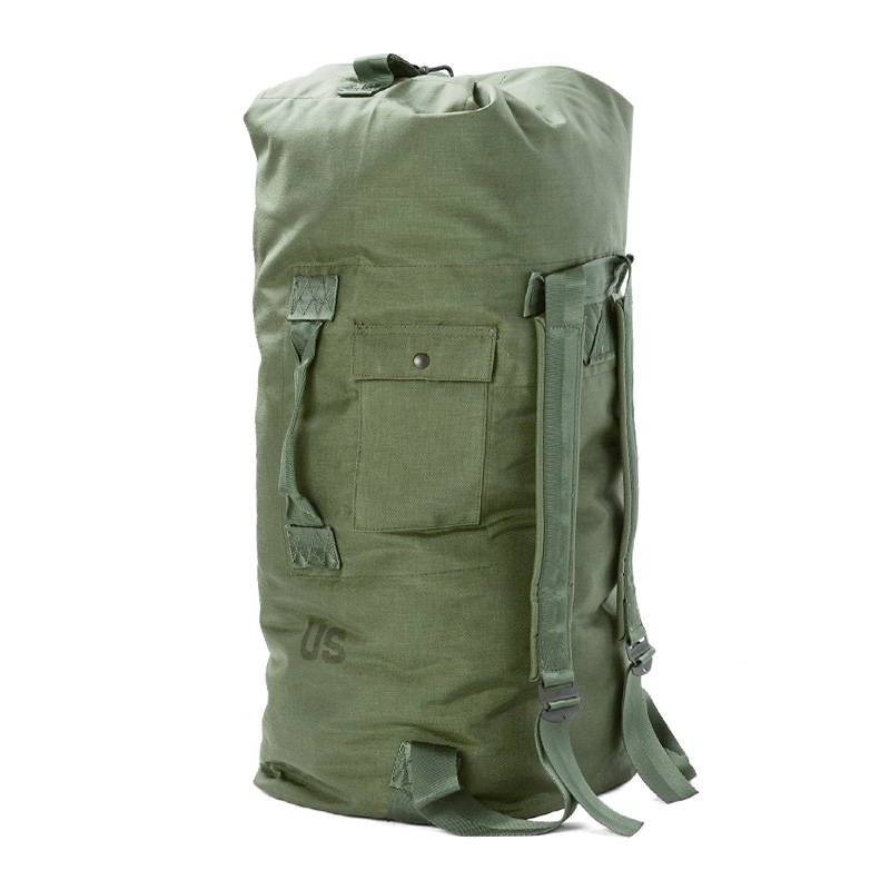 ミリタリー 卸売 仕入れ 問屋 実物 新品 米軍 ダブルストラップ コーデュラナイロン ダッフルバック USステンシル